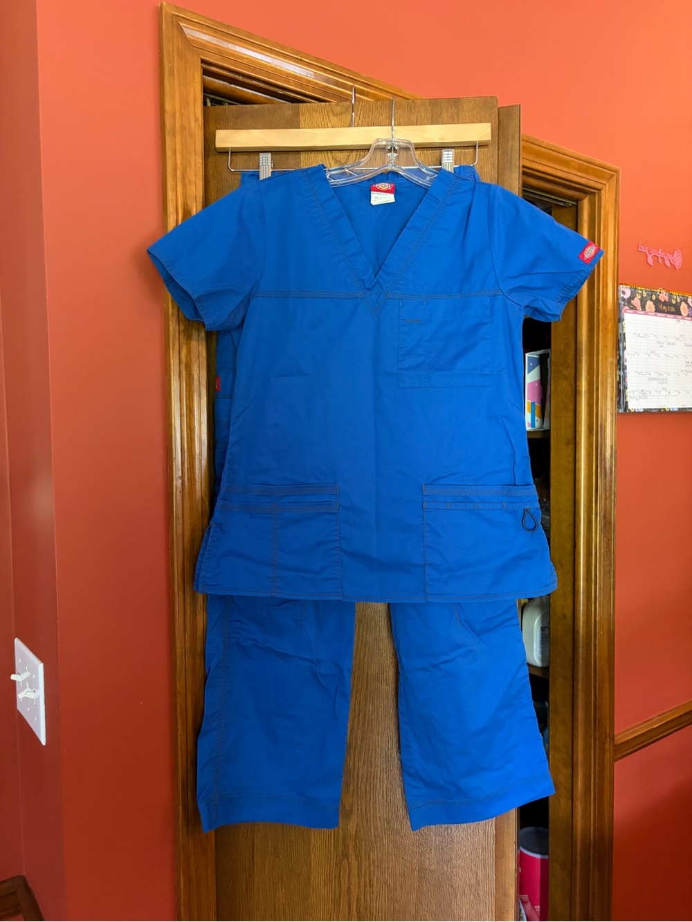 Dickies cargo Royal Blue Medical Scrub Set
